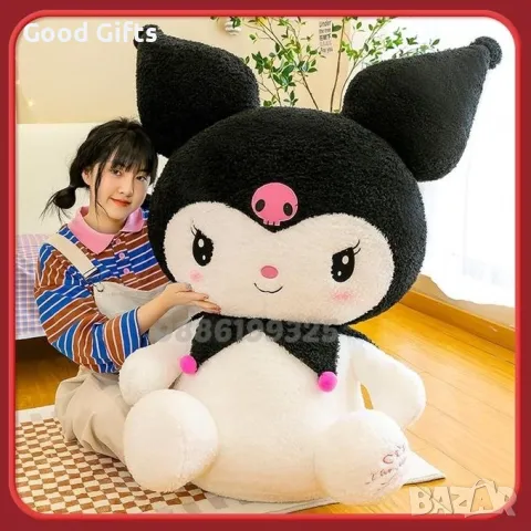 Hello Kitty Kuromi 120см Голяма плюшена играчка Кити, снимка 4 - Плюшени играчки - 46865639