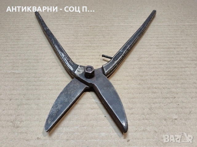 Стара Кована Ножица За Рязане На Ламарина. / НОМЕР 1726., снимка 7 - Антикварни и старинни предмети - 53849761