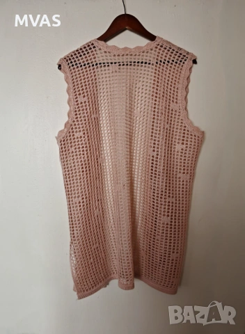 Нова дамска розова жилетка L размер, снимка 2 - Жилетки - 53146408