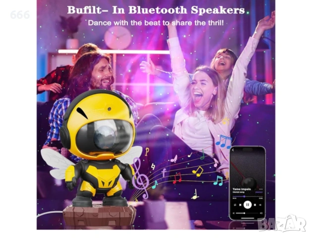 Нощна лампа-проектор Star Galaxy, снимка 7 - Други - 54064121