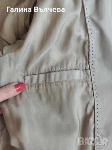 Дамски тренчкот с колан и джобове, снимка 7 - Якета - 54303240