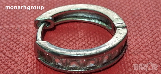 Сребърна обеца, снимка 8 - Обеци - 52713781