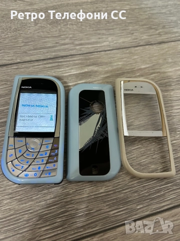 Nokia 7610 White and Blue Бг меню