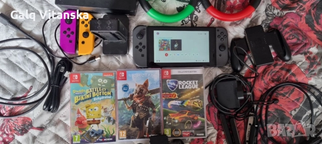 nintendo switch перфектно състояние, снимка 6 - Nintendo конзоли - 52497269
