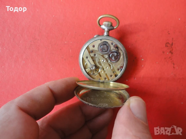 Невероятен сребърен джобен часовник , снимка 10 - Джобни - 50459314