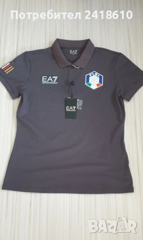 Emporio Armani EA7 Ski Team Italia Pique Cotton Slim Fit Stretch Womens Size M / S НОВО! ОРИГИНАЛ! Д