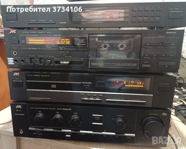 JVC AX-311BK, XL-V221BK, TD-X502G, FX-331LBK, снимка 4 - Аудиосистеми - 46969559