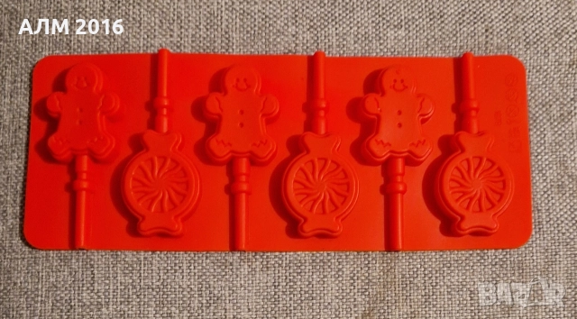 Форма за коледни близалки, молд за коледни близалки