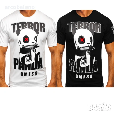 Мъжка тениска с принт, 2цвята 