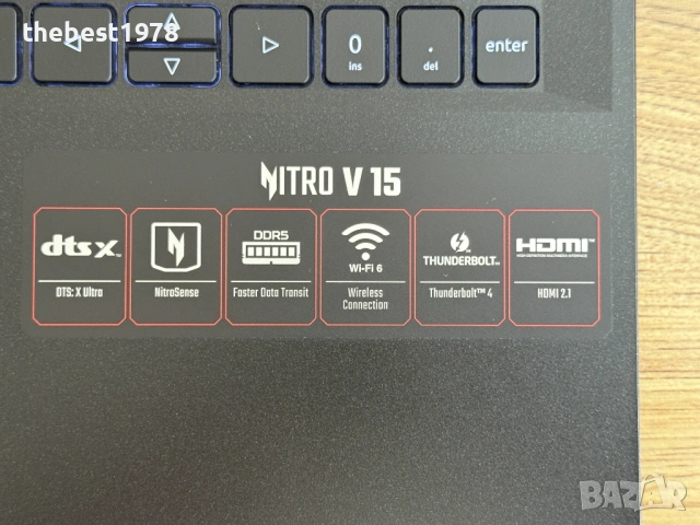 144Hz Nitro`Core i5-13420H/RTX 2050/16GB DDR5/512GB SSD/Full HD IPS , снимка 4 - Лаптопи за игри - 53461787