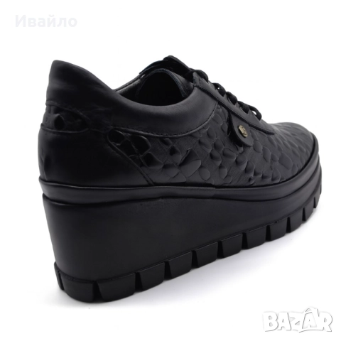 Дамски обувки от естествена кожа на платформа, снимка 6 - Дамски ежедневни обувки - 52096188