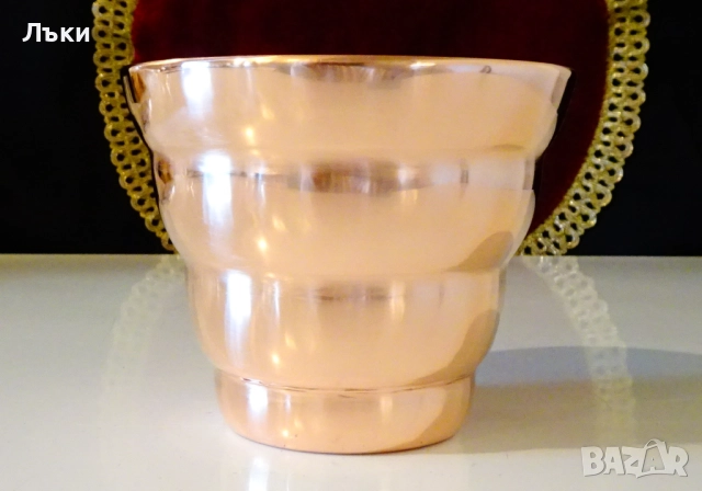 Медна чаша за вино,халба 400 мл.,чиста червена мед. , снимка 2 - Антикварни и старинни предмети - 52282407