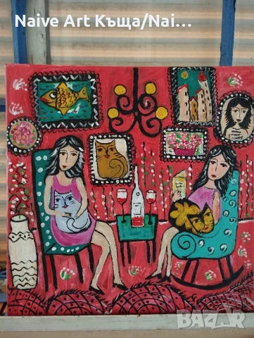 Картина платно маслени акрилни бои размер 42/42