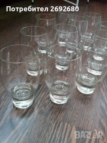 Комплект чаши за ракия 11бр./ретро/оловен кристал/ново , снимка 1