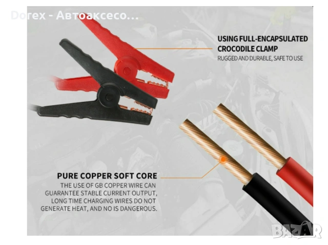 Стартерно, зарядно устройство за акумулатори 1000A, 12V, 10 000mAh, снимка 4 - Аксесоари и консумативи - 53618015