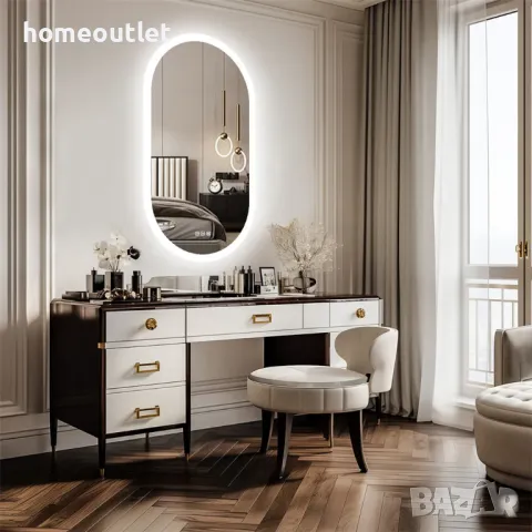 ПРОМОЦИЯ LED огледало с овална форма LUVODI XMR-T28-711-EU, снимка 8 - Огледала - 49675090