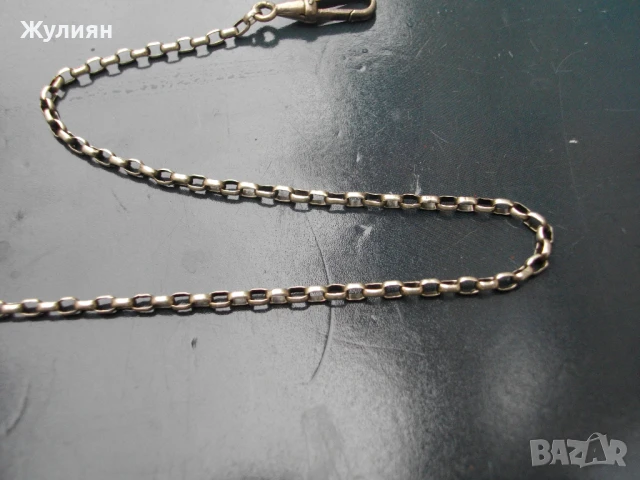 СТАР СРЕБЪРЕН КЮСТЕК ЗА ДЖОБЕН ЧАСОВНИК, снимка 4 - Антикварни и старинни предмети - 50827114