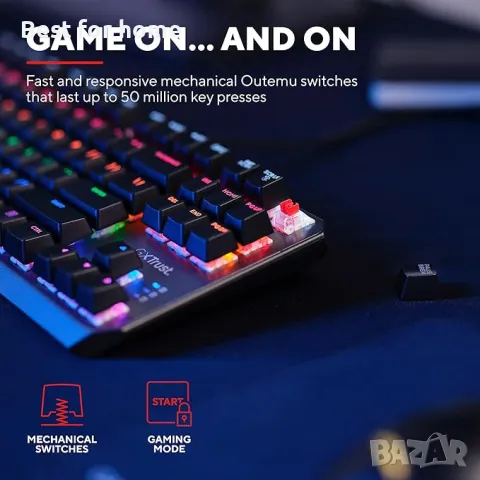 Механична геймърска клавиатура Trust Gaming GXT 834, снимка 3 - Клавиатури и мишки - 50004476
