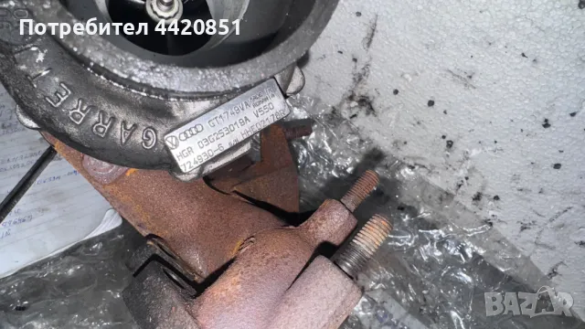 Турбо компресор за VW Touran - 724930-6 / GT1749VA / 03G253019A, снимка 2 - Части - 50112842