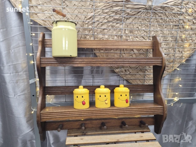 голам дървен стелаж, етажерка, снимка 10 - Етажерки - 50642299