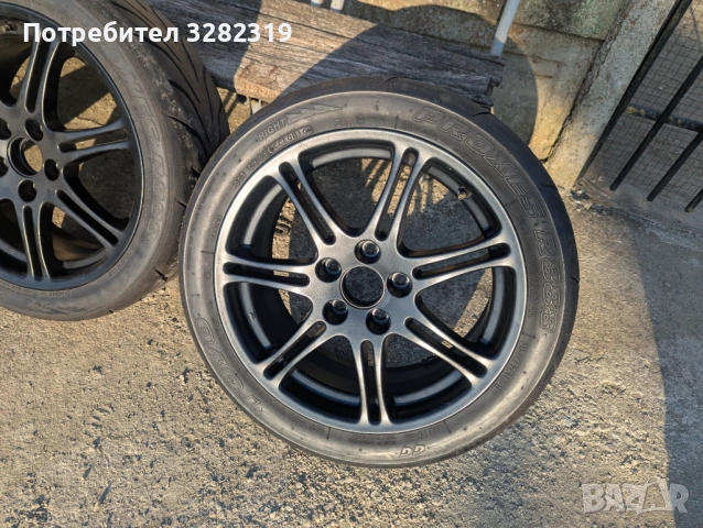 Джанти 17 цола 5x114.3 Enkei Honda EP3 Toyo R888 215/45/17