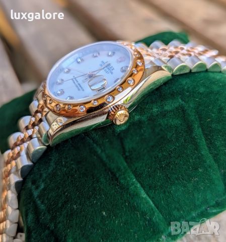 Дамски часовник Rolex Datejust 31MM Mother of Pearl с автоматичен швейцарски механизъм, снимка 4 - Дамски - 46805223