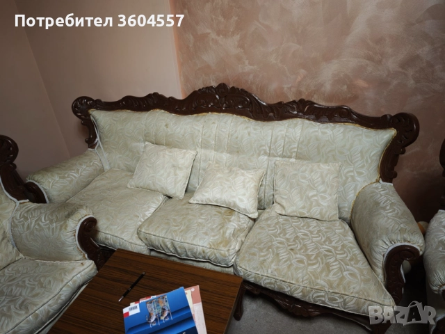 Мебели дърворезба спешно, снимка 6 - Дивани и мека мебел - 52801086
