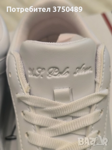 Дамски бели маратонки U.S.Polo Assn, снимка 4 - Маратонки - 52582602