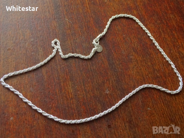 Посребрен ланец/колие унисекс