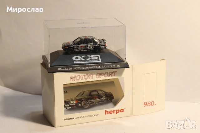 HERPA H0 1/87 MERCEDES BENZ 190 Е AMG EVO МОДЕЛ КОЛИЧКА
