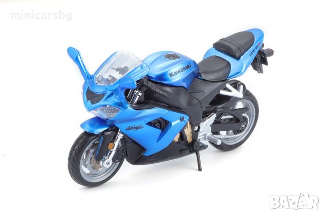 1:18 Метални мотори: Kawasaki Ninja ZX-10R, снимка 2 - Колекции - 45356858