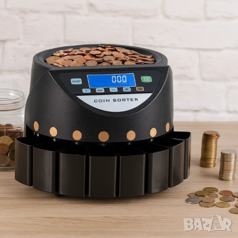 Електрическа броячна машина за монети и в евро – бързо и точно сортиране по номинал, снимка 10 - Друга електроника - 51969239