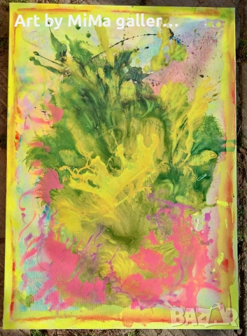 Абстракция 100х70 см., голяма картина, abstract painting