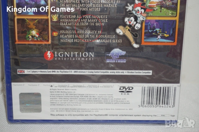 Чисто Нова Оригинална Запечатана Игра за PS2 Animaniacs The Great Edgar Hunt, снимка 8 - Игри за PlayStation - 54099616