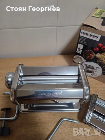 Ръчна машина за паста Fackelmann #easyprepare. Тя е изработена от неръждаема стомана  , снимка 4 - Други - 52788551