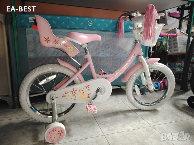 🎀 Детски велосипед Dech 16” – Розова мечта за малката ви принцеса! 🎀, снимка 3 - Детски велосипеди, триколки и коли - 50666596
