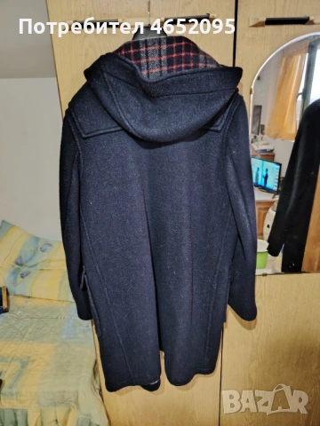 Оригинално Мъжко вълнено палто Gloverall с качулка, снимка 2 - Палта - 53298848