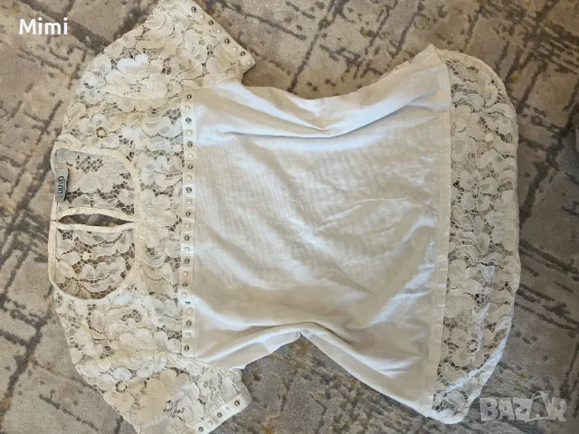 Liu-jo Блуза,Топ с дантелен гръб XS, снимка 5 - Корсети, бюстиета, топове - 50390655