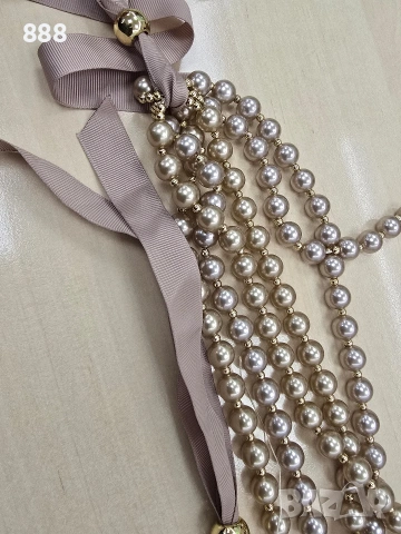 колие гердан синджир перли