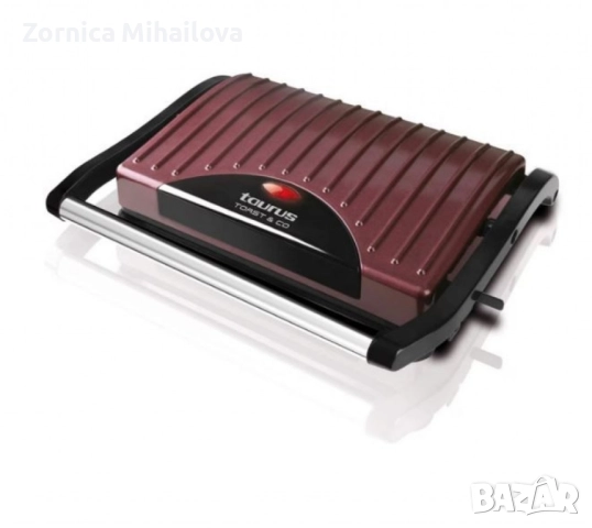 Уред за сандвичи и панини Taurus TOAST & CO – 700W, грил плочи 23x15 см, накланяща се горна плоча, снимка 4 - Тостери - 51583359