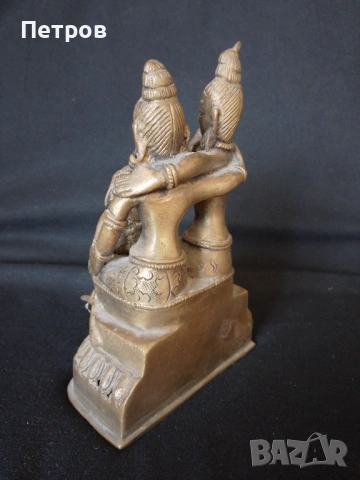 статуетка скулптура Индия 14 см, снимка 4 - Статуетки - 53095363