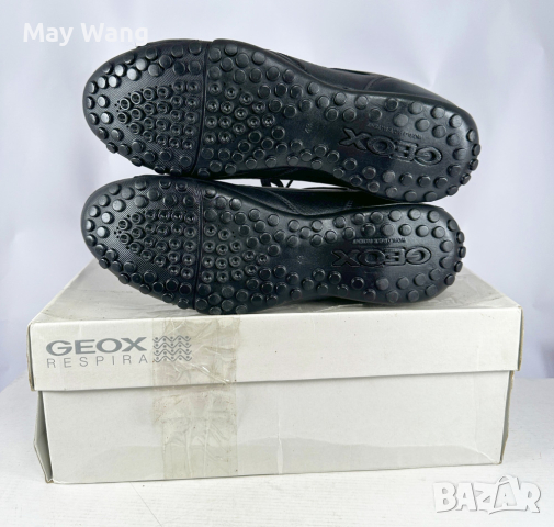 Мъжки обувки Geox Uomo Snake, Естествена кожа,43, 28см, Черен, Като нови, снимка 5 - Спортно елегантни обувки - 44961277