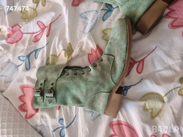 Естествен велур, 40 номер. Кубинки/боти, снимка 7 - Дамски боти - 54099767