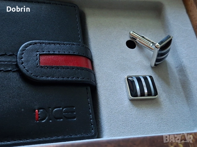Мъжки портфейл DICE естествена кожа с ръкавели, снимка 9 - Портфейли, портмонета - 52918953