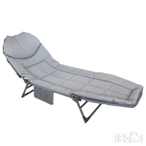 Сгъваемо походно легло / шезлонг - СВЕТЛОСИВО