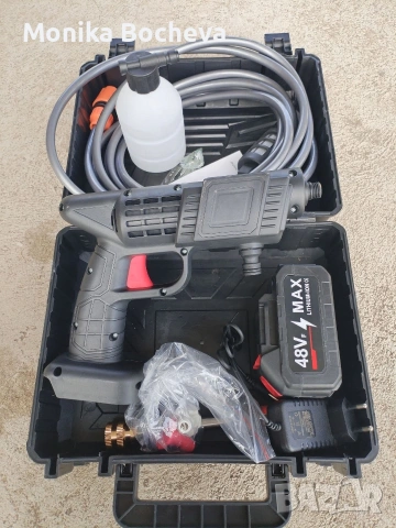 Промо!Акумулаторна водоструйка с 1 батерия в куфар, снимка 3 - Други инструменти - 53489070