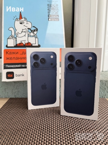 512!*ЛИЗИНГ*iPhone 17 Pro*Deep Blue*айфон 17 про НЕразпечатан Orange, снимка 3 - Apple iPhone - 52856339