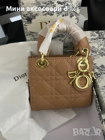 Dior lady мини дамска чанта, снимка 3 - Чанти - 53704354