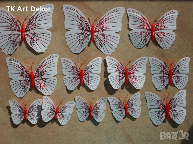 3D пеперуди (декорация, стикери), снимка 2 - Декорация за дома - 53895725