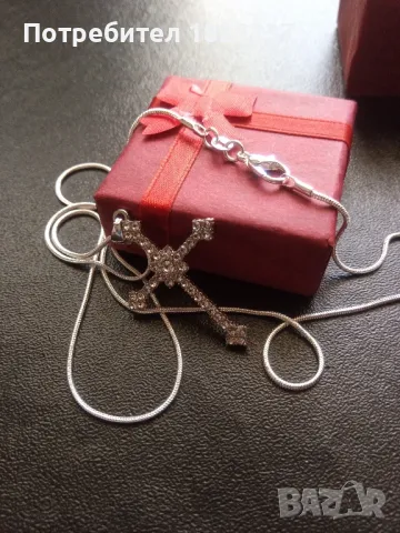 Колие с кръст , снимка 4 - Колиета, медальони, синджири - 50142142